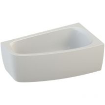 Vigour - Derby Eckwanne asymmetrisch rechts Monoblock aus Acryl 160x90 cm, weiss