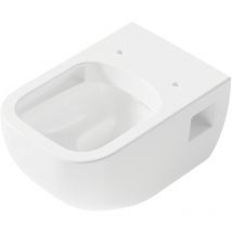 Derby Wand wc spülrandlos mit sichtbarer Befestigung, weiß - Vigour