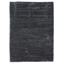 Thedecofactory - viking - Tapis à poils longs effet soyeux gris 190x200