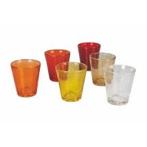 Villa D'Este Home Tivoli 5909889 Cancun Sunset Set 6 Bicchieri Acqua In Vetro Soffiato A Bocca 330 Ml Colore Rosso