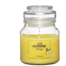 Villa Verde - Duftkerze im Glas m. Deckel Citronella, Höhe 7,8 cm, ø 7 cm Duftkerzen