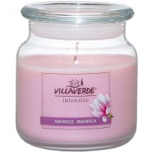 Duftkerze im Glas m. Deckel Magnolie, Höhe 10 cm, ø 10 cm Duftkerzen - Villa Verde