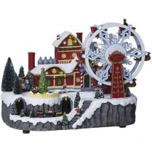 Village de Noel Grande roue et Train lumineux