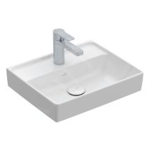 Villeroy&boch - Collaro - Lave-mains 450x370 mm, sans trop-plein, un trou de robinetterie, CeramicPlus, blanc alpin 433446R1