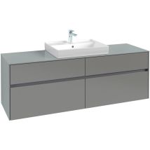 Villeroy & Boch Waschbeckenunterschrank Collaro – 4 Auszüge – LED-Beleuchtung – Soft-Close – 1600 x 548 x 500 mm