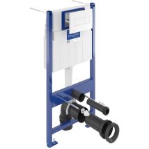 Floor-Wall Mounted Support Frame with White Flush Plate (92122868) - Villeroy&boch