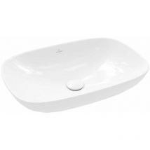 Villeroy&boch - Loop&Friends - Lavabo da appoggio, 56x38 cm, con troppopieno, bianco alpino 4A490001