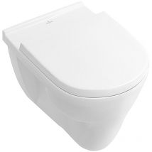 Banyo - Villeroy & Boch Flachspül-WC O.novo 360x560x380mm Oval wandhängend Abgang waagerecht Weiß Alpin