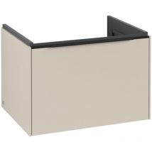 Villeroy & Boch Waschbeckenunterschrank Subway 3.0 – 622 x 429 x 478 mm – Wandhängend – Soft-Close – Auszug mit Antirutschboden