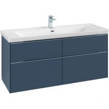 Villeroy & Boch Waschbeckenunterschrank Subway 3.0 – 1272 x 576 x 478 mm – Holz – Wandhängend – LED-Beleuchtung