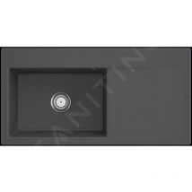 Villeroy&boch - Subway Style 60 - Évier en céramique 100x51 cm, CeramicPlus, Graphite 336201i4