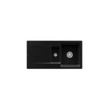 Villeroy&boch - Evier 1 bac 1/2 villeroy et boch Siluet 60 r Chromite CeramicPlus avec vidage manuel
