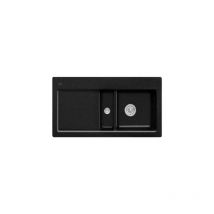Villeroy&boch - Evier 1 cuve et demi villeroy et boch Subway 60 100 x 51 cm egouttoir a gauche Chromite CeramicPlus