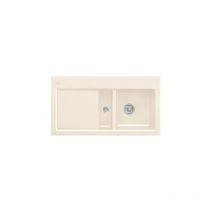 Villeroy&boch - Evier 1 cuve et demi villeroy et boch Subway 60 100 x 51 cm egouttoir a gauche Creme CeramicPlus