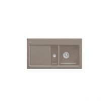 Villeroy&boch - Evier 1 cuve et demi villeroy et boch Subway 60 100 x 51 cm egouttoir a gauche Timber CeramicPlus