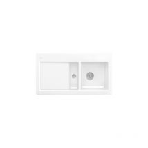 Villeroy&boch - Evier 1 cuve et demi villeroy et boch Subway 60 100 x 51 cm egouttoir a gauche Snow White CeramicPlus avec vidage manuel