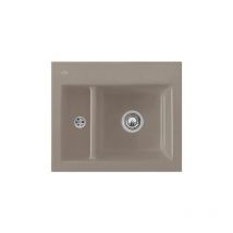 Fregadero de 1 seno y medio villeroy et boch Subway 60 xm 62 x 51 cm sin escurridor Timber CeramicPlus con desagüe manual