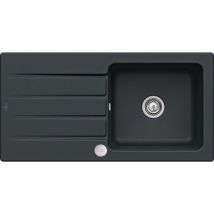 Villeroy&boch - Evier villeroy et boch Architectura 60 Pure Black avec vidage automatique