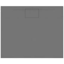 Receveur antidérapant 100 x 90 villeroy et boch Architectura Metalrim acrylique rectangle gris anthracite
