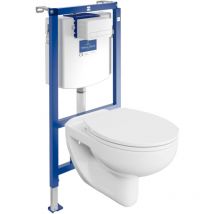Villeroy&boch Wc Set Mit Vorwandelement, Wand-wc Und Spülknopf