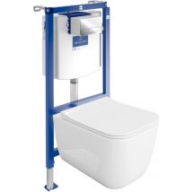 Villeroy&boch - villeroy&boch wc Set mit Vorwandelement, Wand-WC und Spülknopf