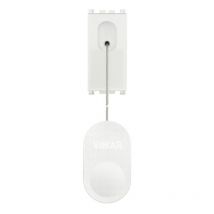 Arke pulsador extraíble 1P 10A blanco 19052. - Vimar