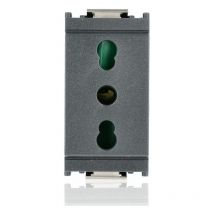 16203 - Presa bipasso 2P+T 16A P17/11 grigio (Idea) - Vimar