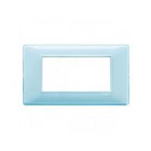 Plana plate 4 modules technopolymÈre couleur reflex aqua 14654.45 - Vimar