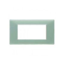 Plana plate 4 modules technopolymer colour reflex mint 14654.44 - Vimar