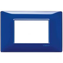 Plana plaque 3 modules couleur saphir 14653.50 - Vimar