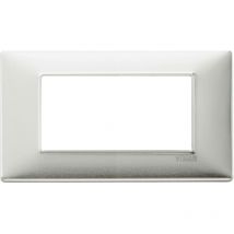 Vimar - Plana Abdeckrahmen 4 Module Farbe Aluminium gebürstet 14654.81