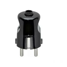 Stecker 2p+e 16a deutsch axial schwarz - 00230 - Vimar