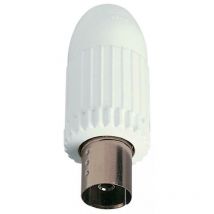 Stecker tv-rd-sat buchse axial kabelausgang weiss 01645 - Vimar