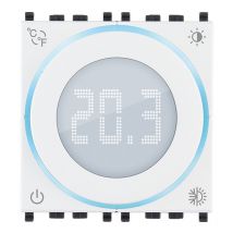Vimar - Thermostat à roue connecté sans fil IoT2M blanc 02973.B