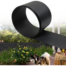 Swanew 10 tiras de pvc para privacidad, cortavientos de pvc antracita de 2,5 m x 19 cm para cercas de alambre de doble barra para jardín y balcón