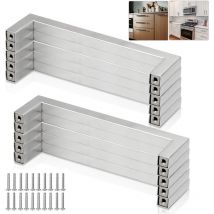 10x Poignée de meuble en acier inoxydable Poignée de barre de salle de bain moderne Poignée de cuisine Armoire 106x96x35MM - Vingo