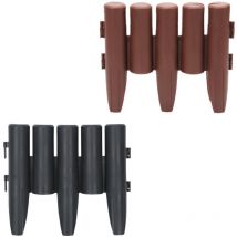 SWANEW 11,2m Palisade Beeteinfassung Beetumrandung Gartenpalisade Rasenkante : Anthrazit