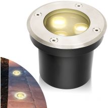 Vingo - 12x 3W Bodenleuchte IP67 led Leuchte Bodeneinbaustrahler Bodenstrahler Boden