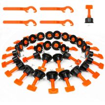 Randaco - swanew 220 Stück Fliesen Nivelliersystem Kit Wiederverwendbar Fliesen Nivellierer Set Verstellbar Fliesen Abstandshalter mit
