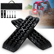 2x Anfahrhilfe Notfall Schnee Auto Anti-Rutsch Gripmatte Reifen Antirutschmatte - Vingo