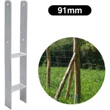 Vingo - swanew 4x Postes de anclaje en h para vallas Postes de anclaje en h para vallas con pie de 91MM