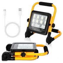 50W Projecteur led Rechargeable Éclairage Projecteur de chantier IP65 Projecteur solaire rechargeable - Vingo