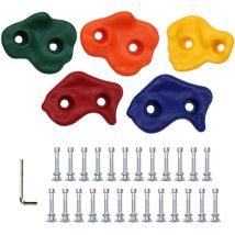 Vingo - swanew 60X Klettergriffe Boulderwand Outdoor Farbigen Kletterfelsen Kinder Klettersteine