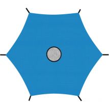 Auvent de trampoline, Résistant à la déchirure Anti-UV Protection solaire pour trampoline 6 barres 244cm Bleu - Vingo