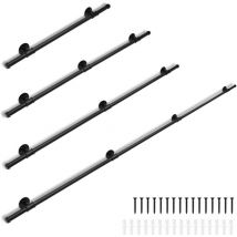 Vingo - swanew Rampa para escaleras de pared 100cm Pasamanos de acero al carbono Balaustrada de pared para niños mayores Interior Exterior