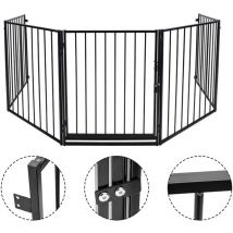 Barrière de sécurité avec 5 Pans enfant bébé animaux Barriere de securite 305x76cm Barriere de securite - Vingo