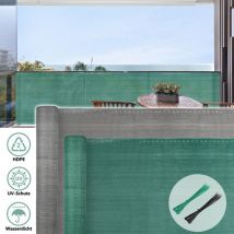 Brise vue renforcé 1 x 20 m Brise vue Pour Balcon hdpe barrière maille pare brise Gris - Vingo
