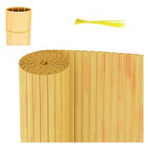 Canisse de pvc Canisse de pvc para jardín balcón terraza. Valla cortavientos para balcones Bambú 120 x 400cm - Vingo