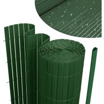 Swanew Canisse de pvc, Pantalla de jardín, Piscinas, Valla de pvc resistente a los rayos uv, Verde 80 x 1000cm