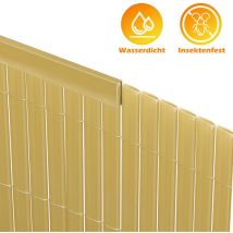 Canisse en pvc gris anthracite double face,90% d'occultation,H.90 cm x L.700 cm - Vingo